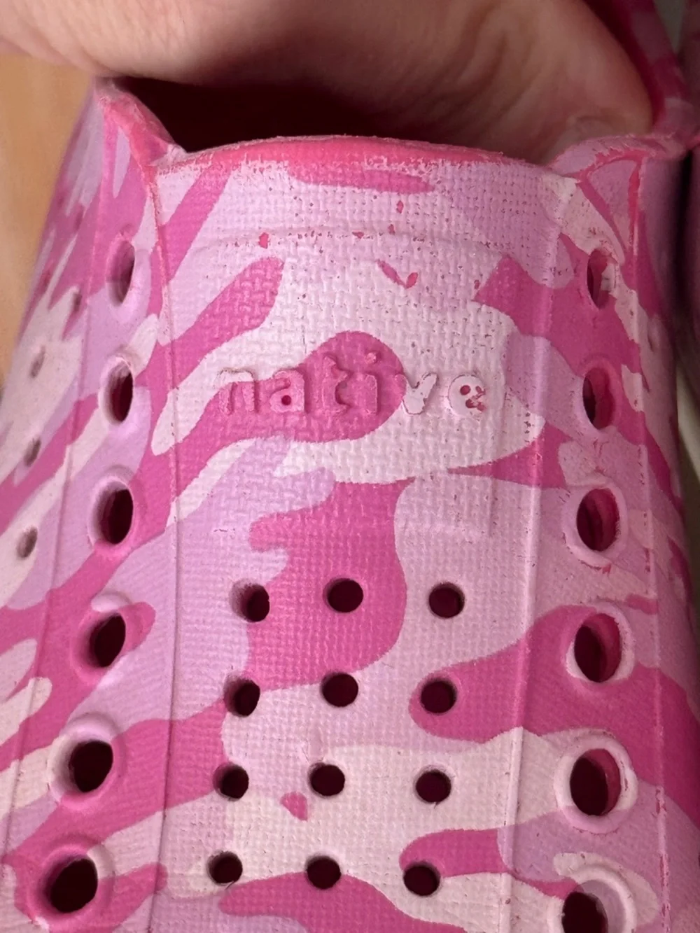 Native water Shoes Jefferson Camo Print shoes Hollywood Shell Blossom toddler